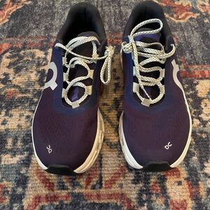 On cloudmonster running shoes